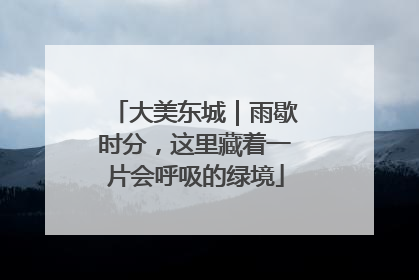 大美东城｜雨歇时分，这里藏着一片会呼吸的绿境