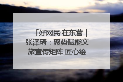 好网民·在东营｜张泽琦：聚势赋能文旅宣传矩阵 匠心绘就东营诗与远方