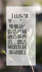 山东邹平：“三维驱动”锻造产城融合新典范，激活城镇发展新动能