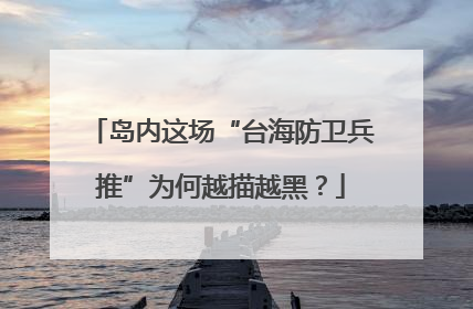 岛内这场“台海防卫兵推”为何越描越黑？