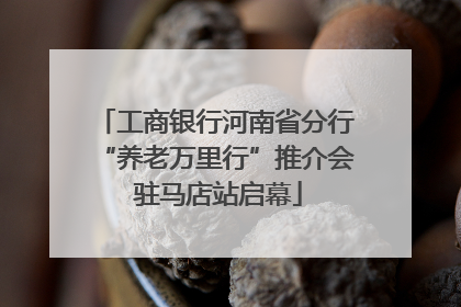 工商银行河南省分行“养老万里行”推介会 驻马店站启幕