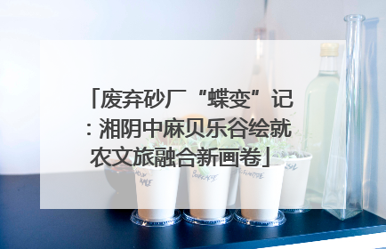 废弃砂厂“蝶变”记：湘阴中麻贝乐谷绘就农文旅融合新画卷