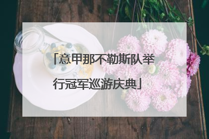 意甲那不勒斯队举行冠军巡游庆典