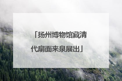 扬州博物馆藏清代扇面来泉展出