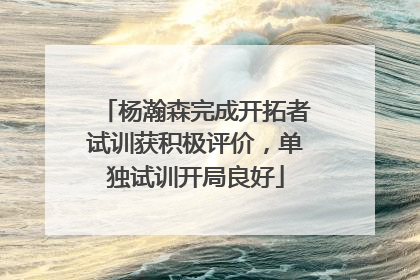 杨瀚森完成开拓者试训获积极评价，单独试训开局良好