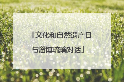 文化和自然遗产日与淄博琉璃对话