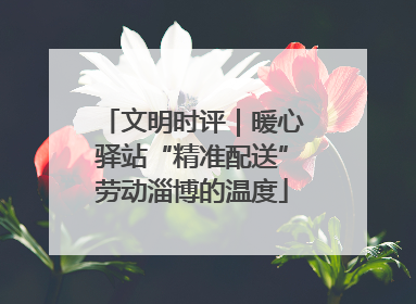 文明时评｜暖心驿站“精准配送”劳动淄博的温度