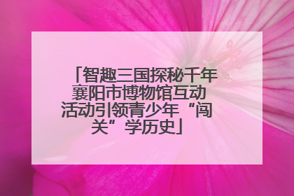 智趣三国探秘千年 襄阳市博物馆互动活动引领青少年“闯关”学历史