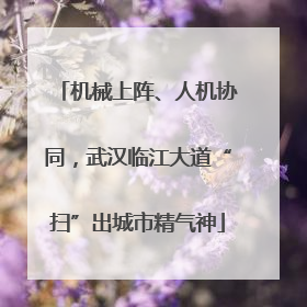 机械上阵、人机协同，武汉临江大道“扫”出城市精气神