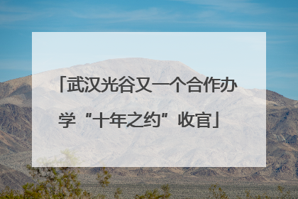 武汉光谷又一个合作办学“十年之约”收官