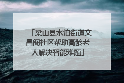 梁山县水泊街道文昌阁社区帮助高龄老人解决智能难题