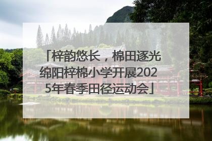 梓韵悠长，棉田逐光 绵阳梓棉小学开展2025年春季田径运动会