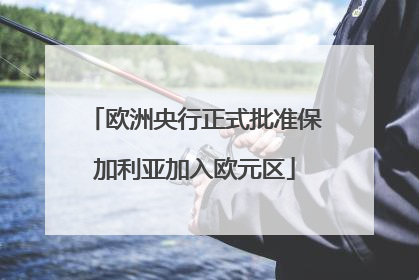 欧洲央行正式批准保加利亚加入欧元区