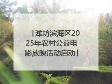 潍坊滨海区2025年农村公益电影放映活动启动