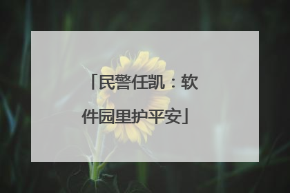 民警任凯：软件园里护平安