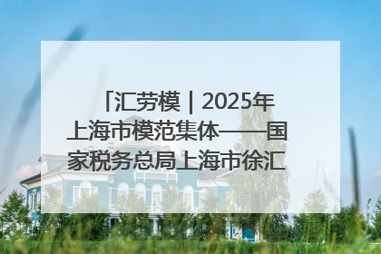 汇劳模｜2025年上海市模范集体——国家税务总局上海市徐汇区税务局第一税务所