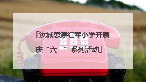 汝城思源红军小学开展庆“六一”系列活动