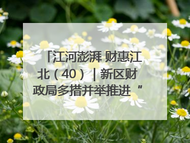 江河澎湃 财惠江北（40）｜新区财政局多措并举推进“一卡通”管理 保障惠民惠农补贴精准高效发放