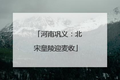 河南巩义：北宋皇陵迎麦收