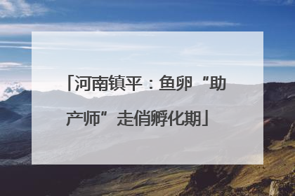 河南镇平：鱼卵“助产师”走俏孵化期