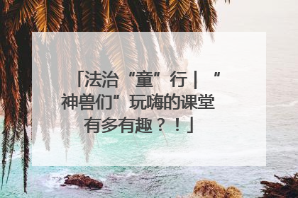 法治“童”行｜“神兽们”玩嗨的课堂有多有趣？！