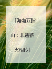 海南五指山：非遗薪火相传