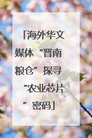 海外华文媒体“晋南粮仓”探寻“农业芯片”密码