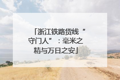 浙江铁路货线“守门人”：毫米之精与万日之安