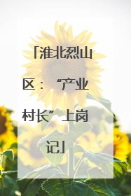 淮北烈山区：“产业村长”上岗记
