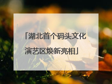 湖北首个码头文化演艺区焕新亮相