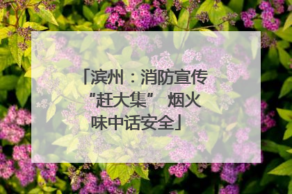 滨州：消防宣传“赶大集” 烟火味中话安全