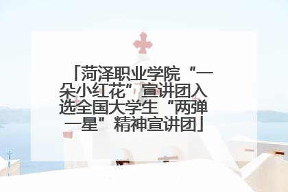 菏泽职业学院“一朵小红花”宣讲团入选全国大学生“两弹一星”精神宣讲团