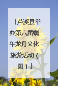 芦溪县举办第六届端午龙舟文化旅游活动（图）
