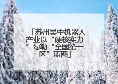 苏州吴中机器人产业以“硬核实力”勾勒“全国第一区”蓝图