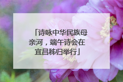 诗咏中华民族母亲河，端午诗会在宜昌秭归举行