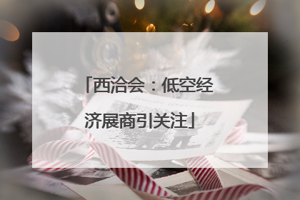 西洽会：低空经济展商引关注