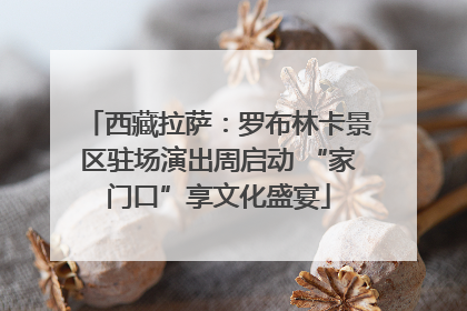 西藏拉萨：罗布林卡景区驻场演出周启动 “家门口”享文化盛宴