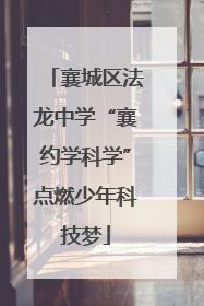 襄城区法龙中学“襄约学科学”点燃少年科技梦