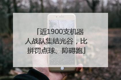 近1900支机器人战队集结光谷，比拼罚点球、障碍跑
