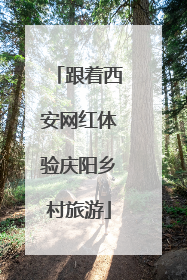 跟着西安网红体验庆阳乡村旅游