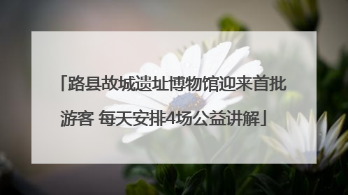 路县故城遗址博物馆迎来首批游客 每天安排4场公益讲解