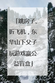 跳房子、折飞机，东华山下父子玩游戏赢公益盲盒