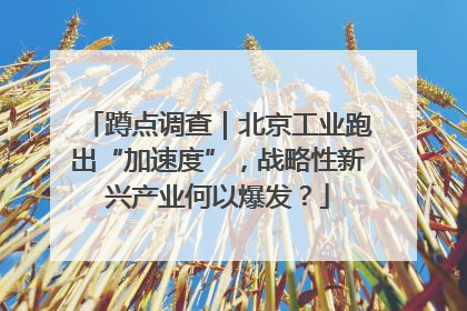 蹲点调查｜北京工业跑出“加速度”，战略性新兴产业何以爆发？