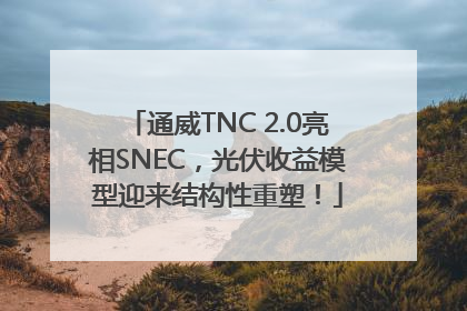 通威TNC 2.0亮相SNEC，光伏收益模型迎来结构性重塑！