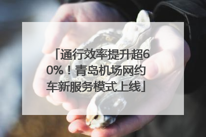 通行效率提升超60%！青岛机场网约车新服务模式上线