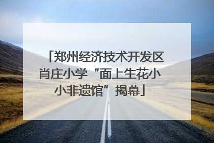 郑州经济技术开发区肖庄小学“面上生花小小非遗馆”揭幕