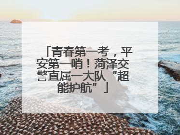 青春第一考，平安第一哨！菏泽交警直属一大队“超能护航”