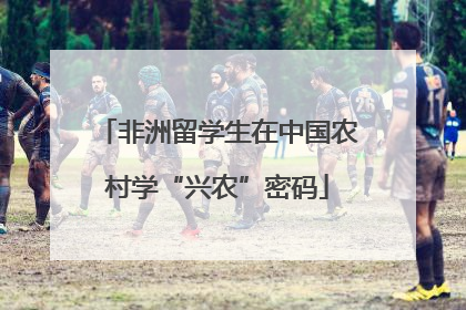非洲留学生在中国农村学“兴农”密码