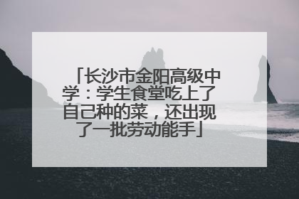长沙市金阳高级中学：学生食堂吃上了自己种的菜，还出现了一批劳动能手