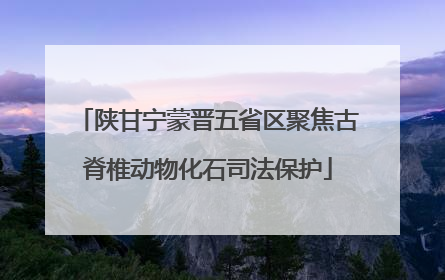 陕甘宁蒙晋五省区聚焦古脊椎动物化石司法保护